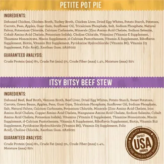 Lil&#039; Plates Dinner Duo Variety Pack - Itsy Bitsy Beef Stew + Petite Pot Pie