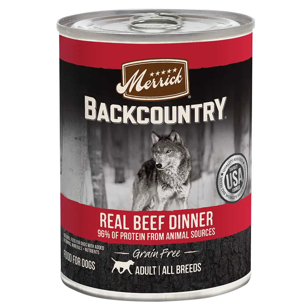 Backcountry Grain Free Real Beef Dinner Wet Dog Food 