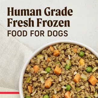 Human grade fresh frozen food for dogs