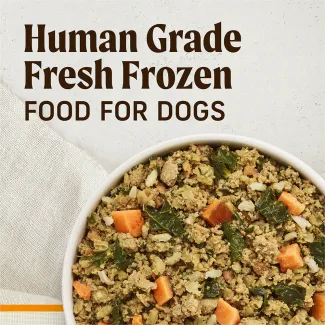 Human grade fresh frozen food for dogs