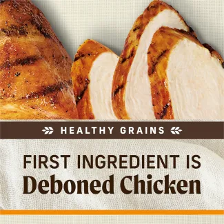 healthy grains, first ingredient is deboned chicken