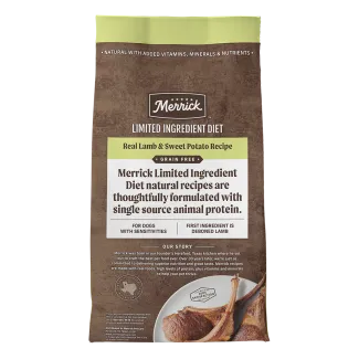 Limited Ingredient Diet Grain Free - Real Lamb &amp; Sweet Potato Recipe - Back of bag