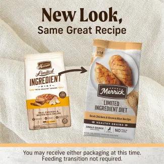 Limited Ingredient Diet Real Chicken &amp; Brown Rice Recipe - Transition Image