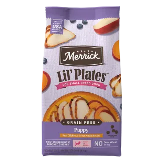 Lil&#039; Plates Grain Free Puppy Real Chicken + Sweet Potato Recipe - Front of bag